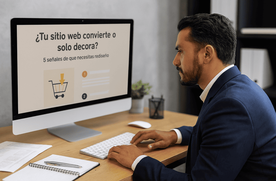 ¿Tu sitio web convierte o solo decora? 5 señales de que necesitas rediseño
