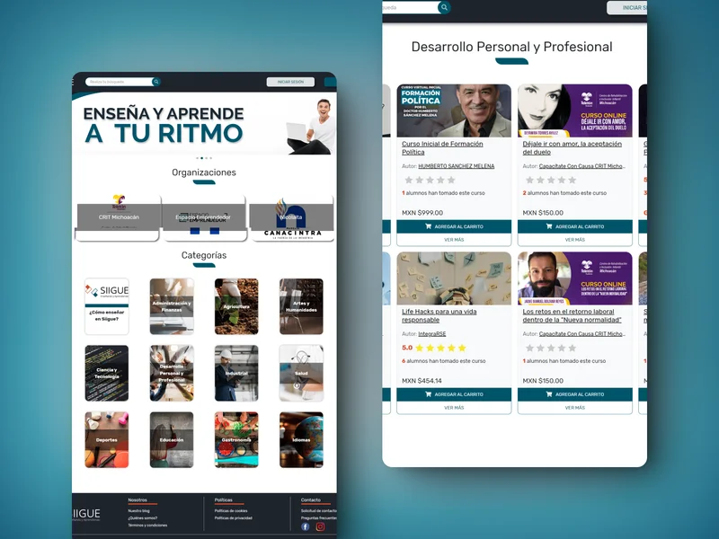 Plataforma Educativa - SIIGUE 1 pagina-siigue